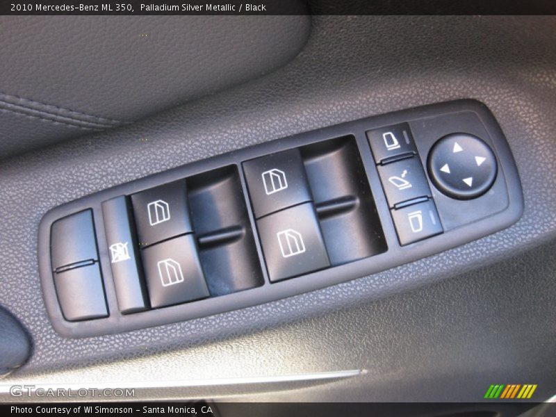 Palladium Silver Metallic / Black 2010 Mercedes-Benz ML 350