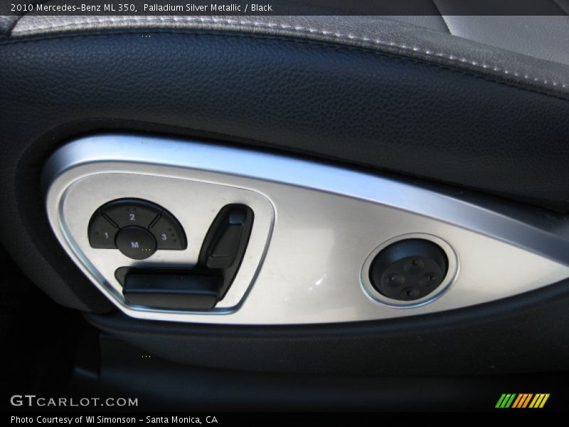 Palladium Silver Metallic / Black 2010 Mercedes-Benz ML 350