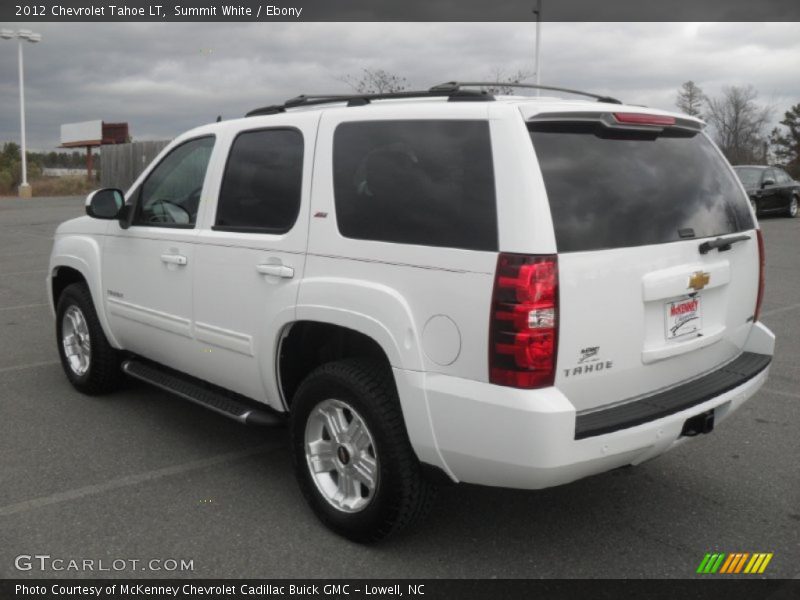 Summit White / Ebony 2012 Chevrolet Tahoe LT