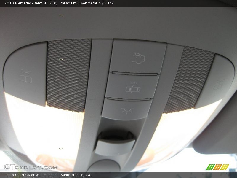 Palladium Silver Metallic / Black 2010 Mercedes-Benz ML 350
