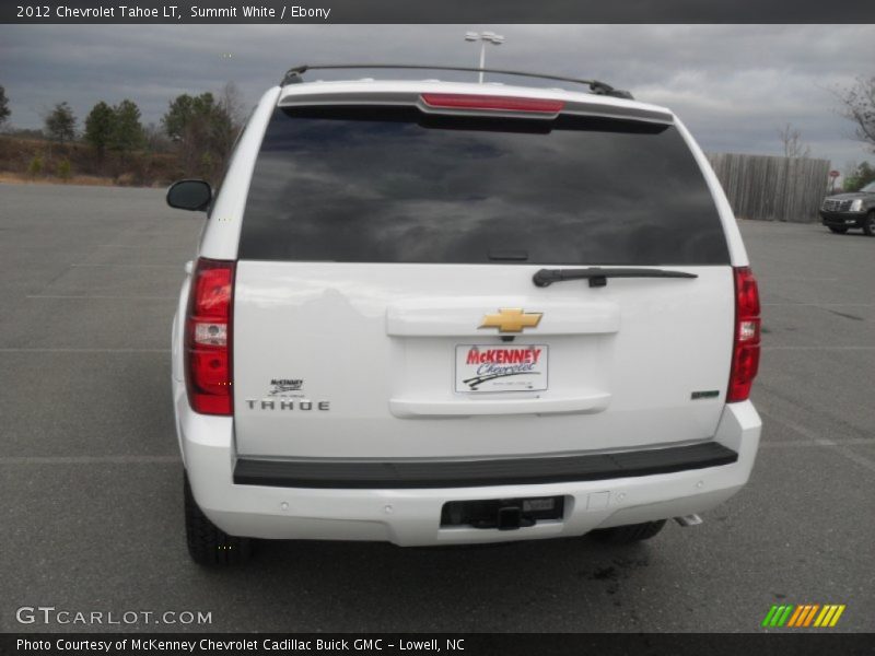 Summit White / Ebony 2012 Chevrolet Tahoe LT