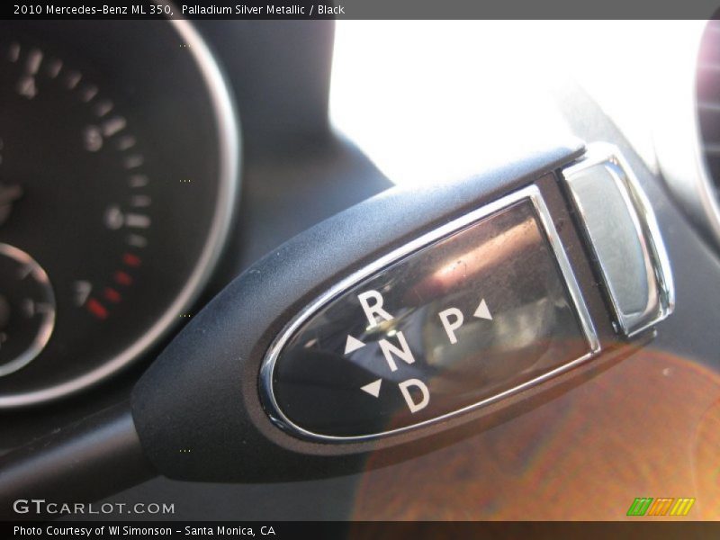 Palladium Silver Metallic / Black 2010 Mercedes-Benz ML 350
