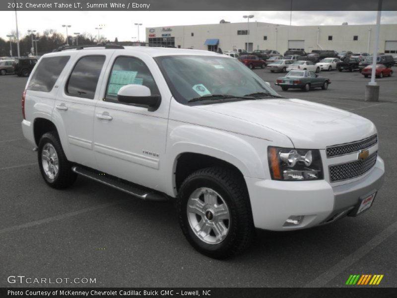 Summit White / Ebony 2012 Chevrolet Tahoe LT