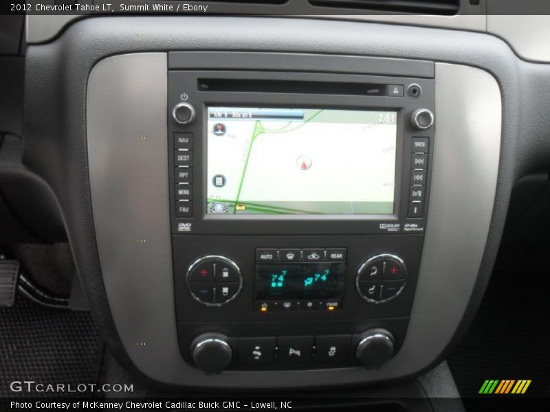 Summit White / Ebony 2012 Chevrolet Tahoe LT