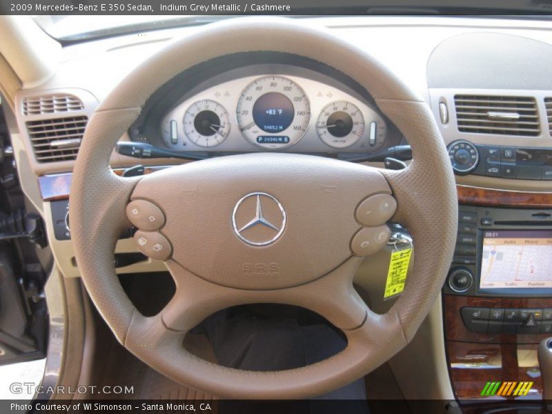 Indium Grey Metallic / Cashmere 2009 Mercedes-Benz E 350 Sedan