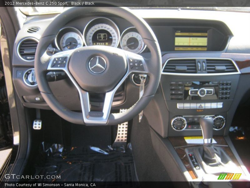 Black / Black 2012 Mercedes-Benz C 250 Sport