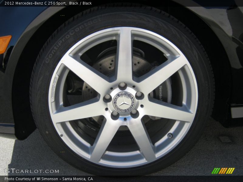 Black / Black 2012 Mercedes-Benz C 250 Sport