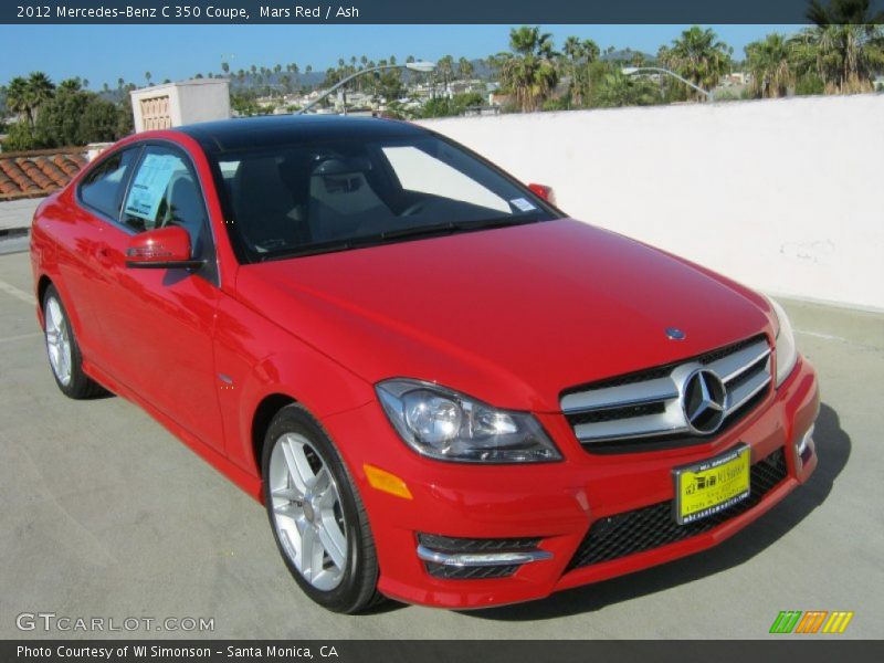 Mars Red / Ash 2012 Mercedes-Benz C 350 Coupe