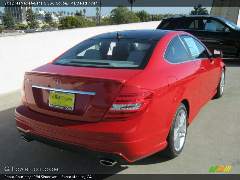 Mars Red / Ash 2012 Mercedes-Benz C 350 Coupe