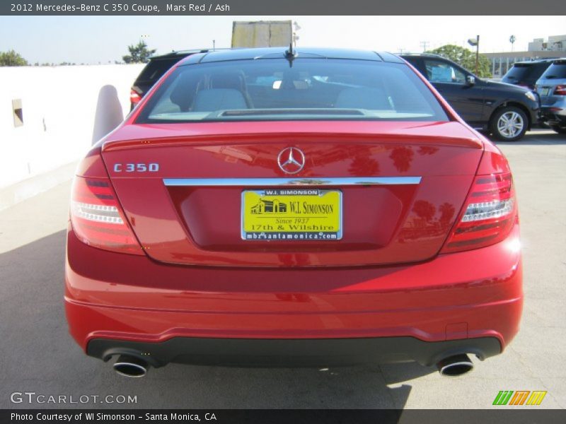Mars Red / Ash 2012 Mercedes-Benz C 350 Coupe