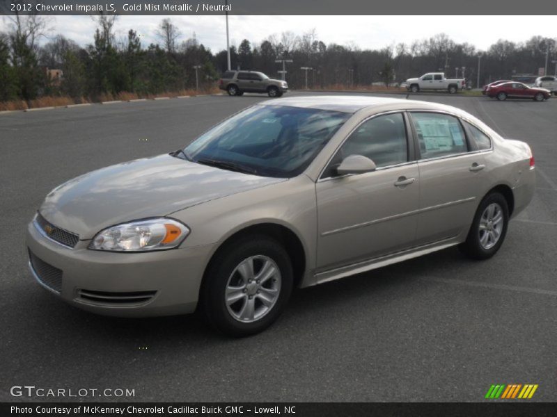 Gold Mist Metallic / Neutral 2012 Chevrolet Impala LS