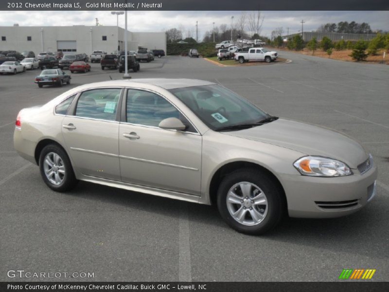 Gold Mist Metallic / Neutral 2012 Chevrolet Impala LS