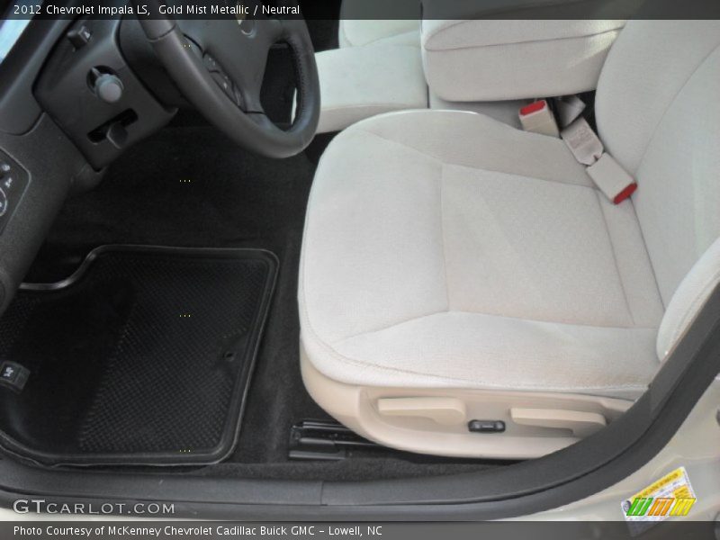 Gold Mist Metallic / Neutral 2012 Chevrolet Impala LS