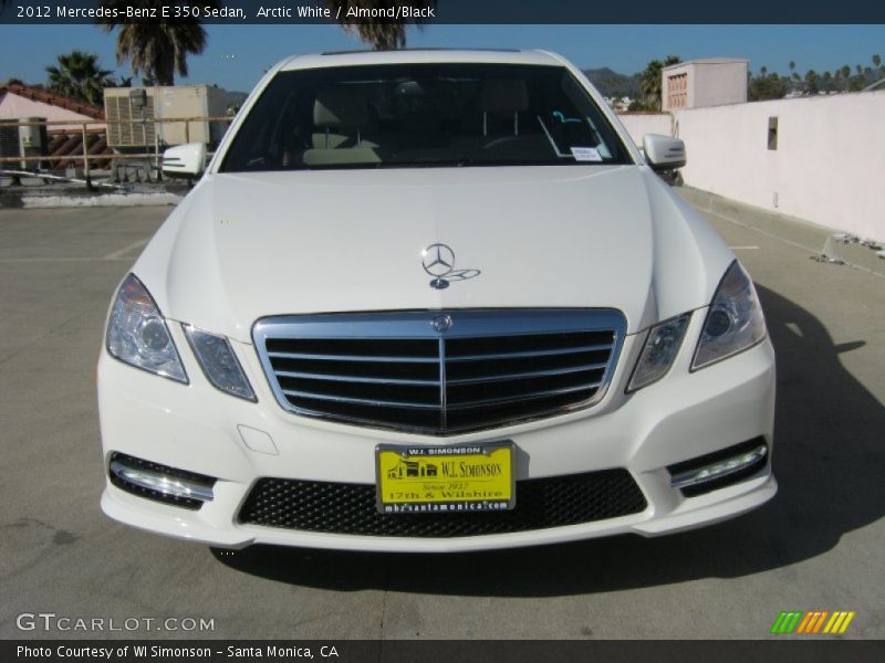Arctic White / Almond/Black 2012 Mercedes-Benz E 350 Sedan