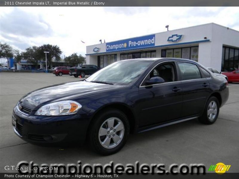 Imperial Blue Metallic / Ebony 2011 Chevrolet Impala LT