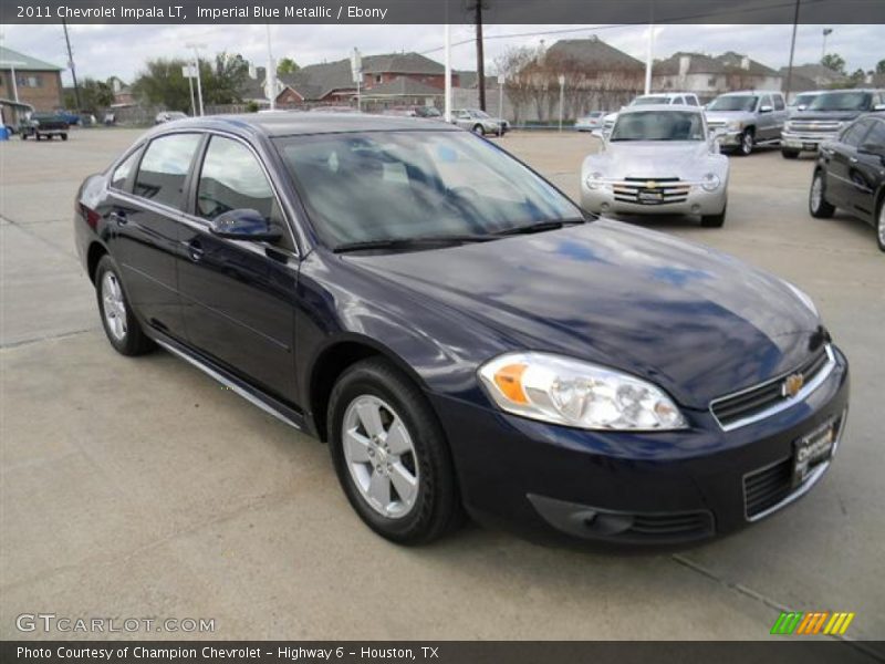 Imperial Blue Metallic / Ebony 2011 Chevrolet Impala LT