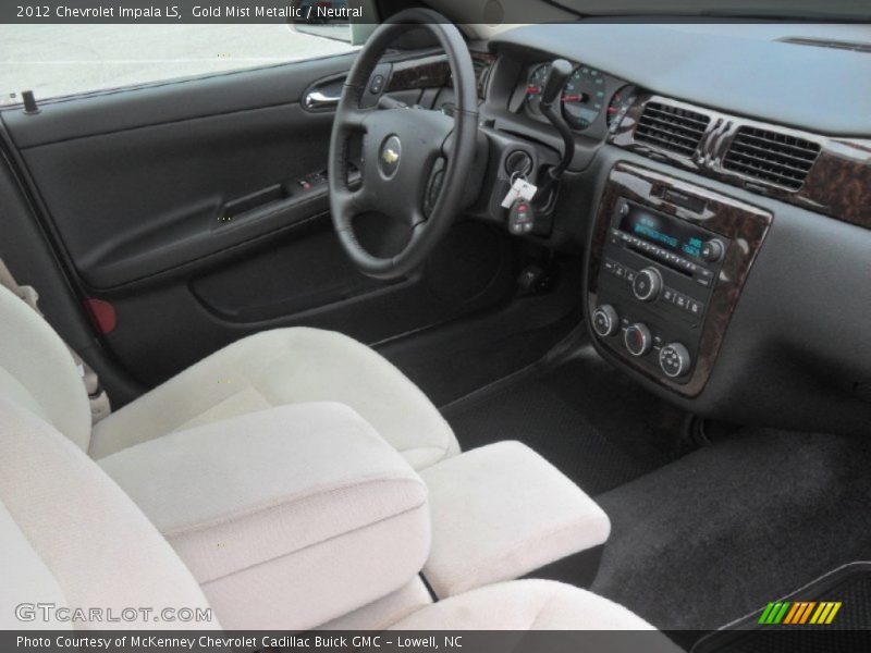 Gold Mist Metallic / Neutral 2012 Chevrolet Impala LS