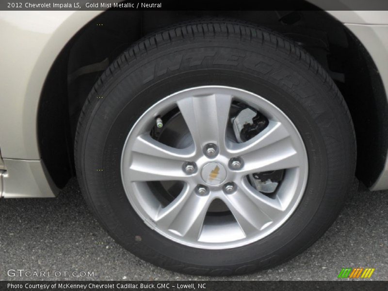 Gold Mist Metallic / Neutral 2012 Chevrolet Impala LS