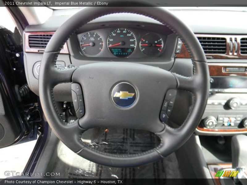 Imperial Blue Metallic / Ebony 2011 Chevrolet Impala LT