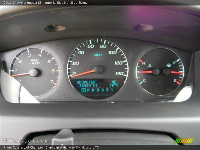 Imperial Blue Metallic / Ebony 2011 Chevrolet Impala LT
