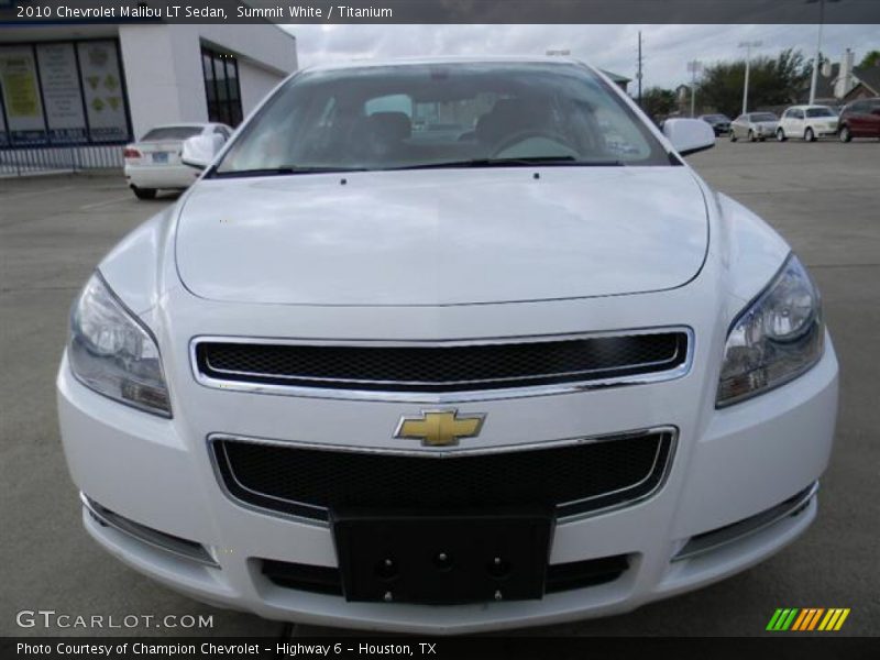 Summit White / Titanium 2010 Chevrolet Malibu LT Sedan