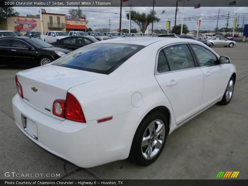 Summit White / Titanium 2010 Chevrolet Malibu LT Sedan