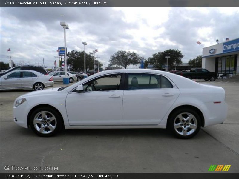Summit White / Titanium 2010 Chevrolet Malibu LT Sedan