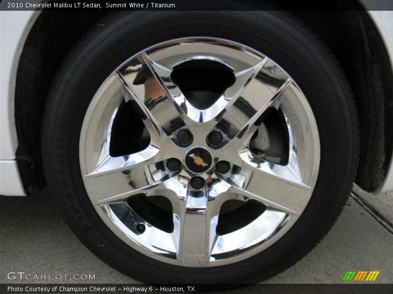 Summit White / Titanium 2010 Chevrolet Malibu LT Sedan