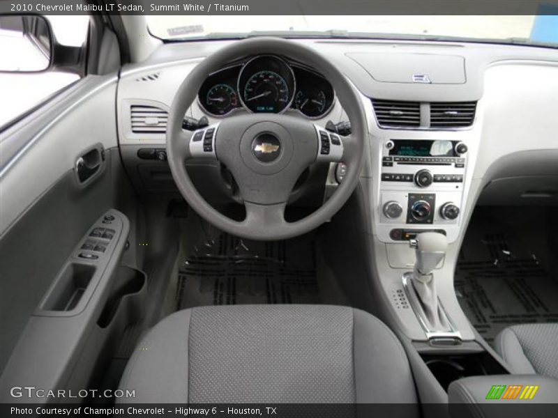 Summit White / Titanium 2010 Chevrolet Malibu LT Sedan