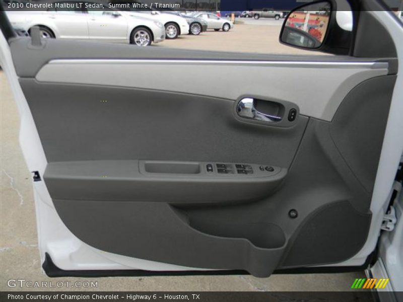 Summit White / Titanium 2010 Chevrolet Malibu LT Sedan