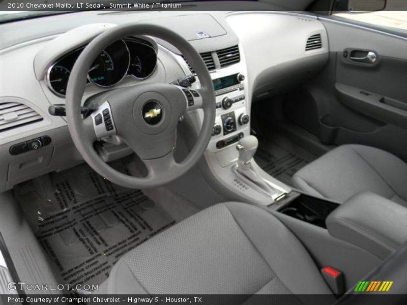 Summit White / Titanium 2010 Chevrolet Malibu LT Sedan