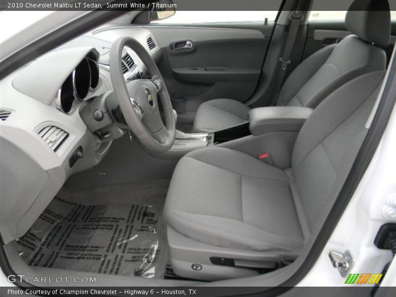Summit White / Titanium 2010 Chevrolet Malibu LT Sedan