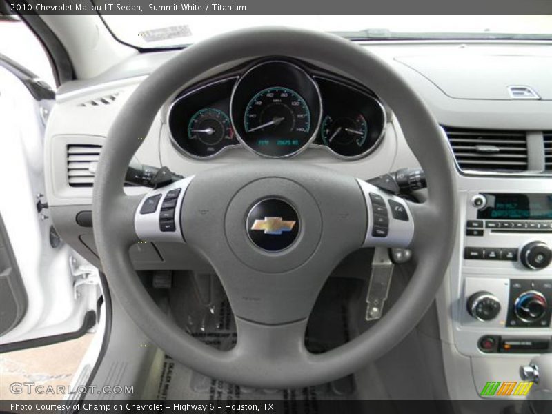 Summit White / Titanium 2010 Chevrolet Malibu LT Sedan