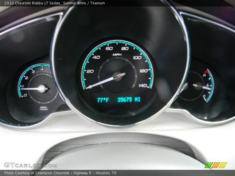 Summit White / Titanium 2010 Chevrolet Malibu LT Sedan