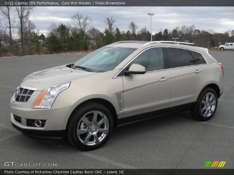 Gold Mist Metallic / Shale/Brownstone 2012 Cadillac SRX Performance