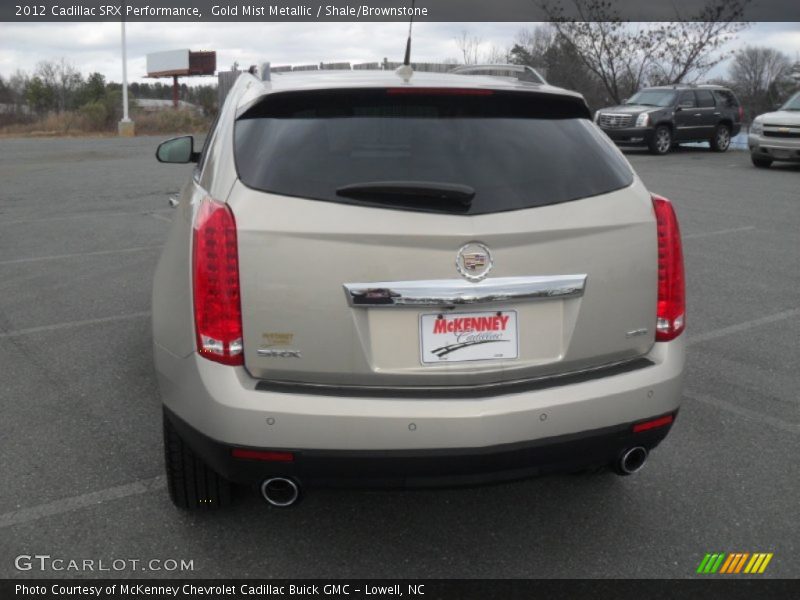 Gold Mist Metallic / Shale/Brownstone 2012 Cadillac SRX Performance