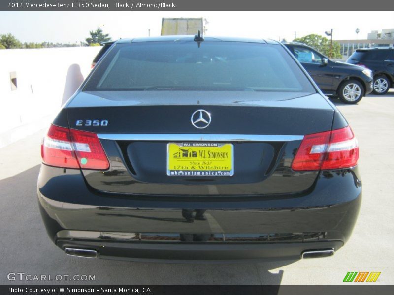 Black / Almond/Black 2012 Mercedes-Benz E 350 Sedan