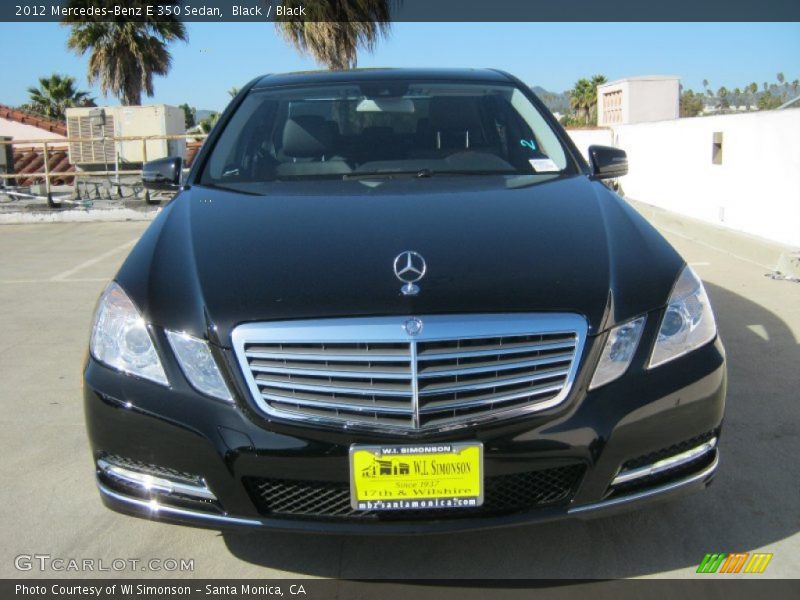 Black / Black 2012 Mercedes-Benz E 350 Sedan