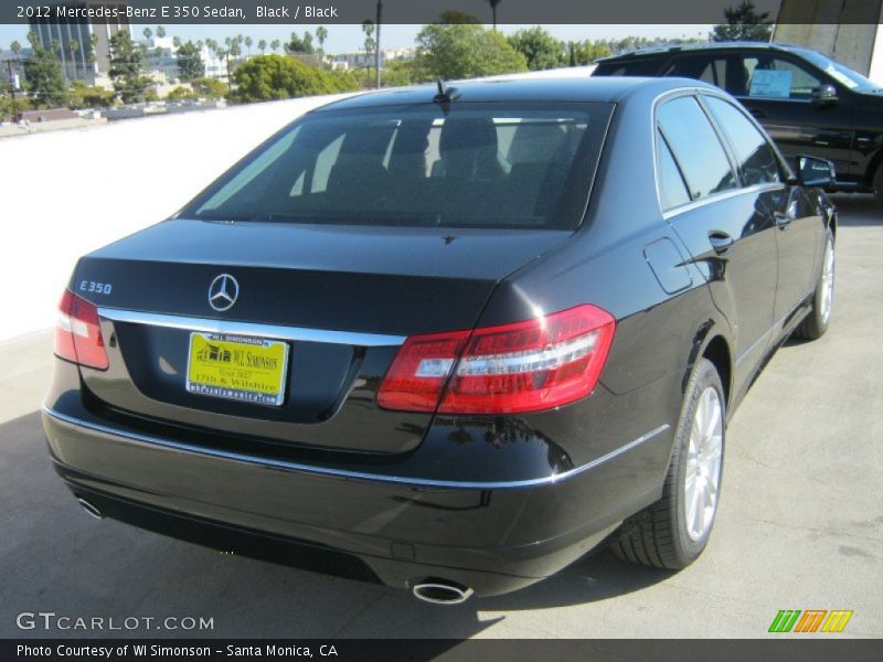 Black / Black 2012 Mercedes-Benz E 350 Sedan