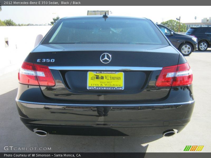 Black / Black 2012 Mercedes-Benz E 350 Sedan