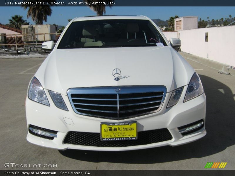 Arctic White / Almond/Black 2012 Mercedes-Benz E 350 Sedan