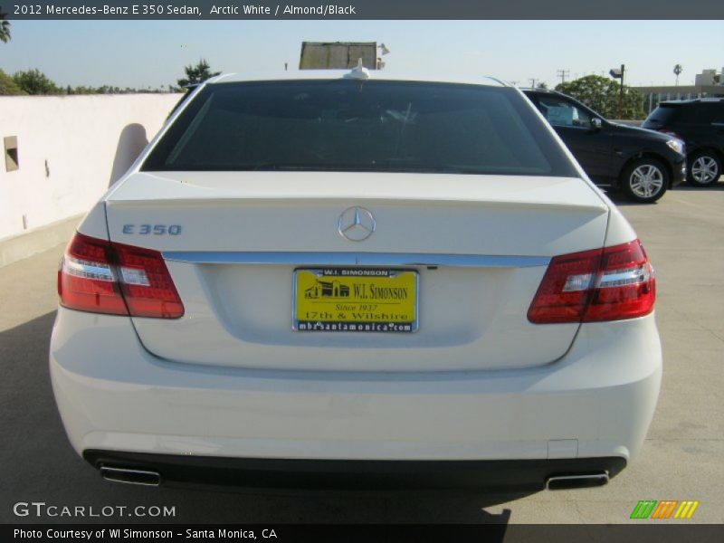 Arctic White / Almond/Black 2012 Mercedes-Benz E 350 Sedan