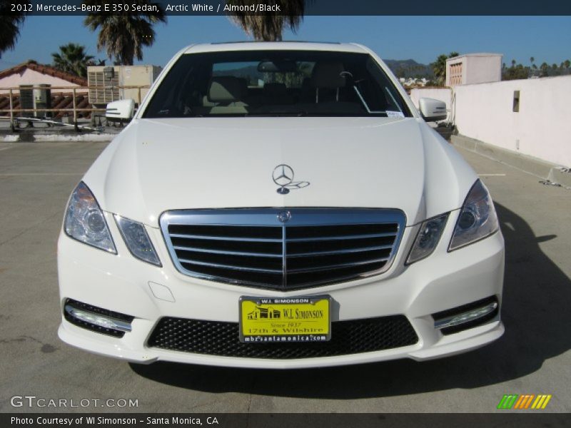 Arctic White / Almond/Black 2012 Mercedes-Benz E 350 Sedan