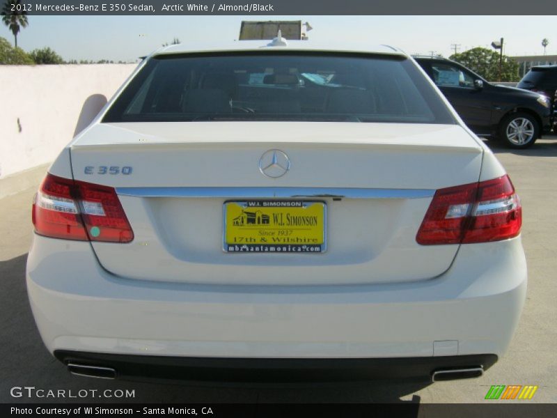 Arctic White / Almond/Black 2012 Mercedes-Benz E 350 Sedan