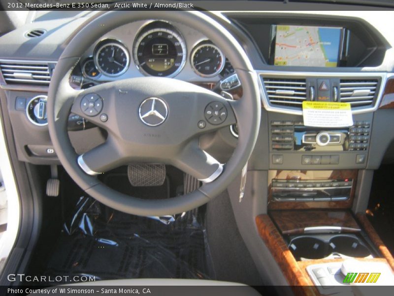 Arctic White / Almond/Black 2012 Mercedes-Benz E 350 Sedan