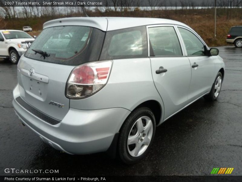 Silver Streak Mica / Dark Charcoal 2007 Toyota Matrix