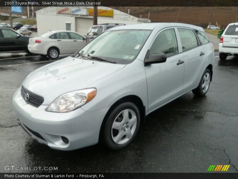 Silver Streak Mica / Dark Charcoal 2007 Toyota Matrix