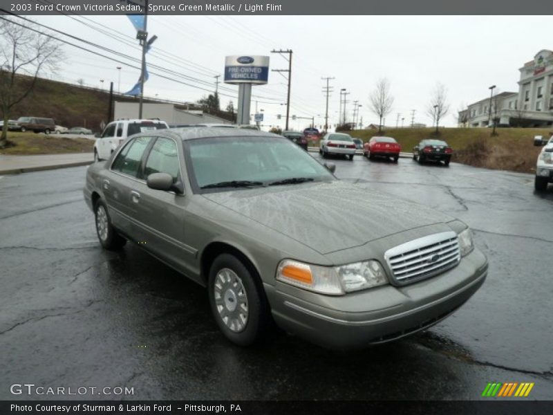 Spruce Green Metallic / Light Flint 2003 Ford Crown Victoria Sedan