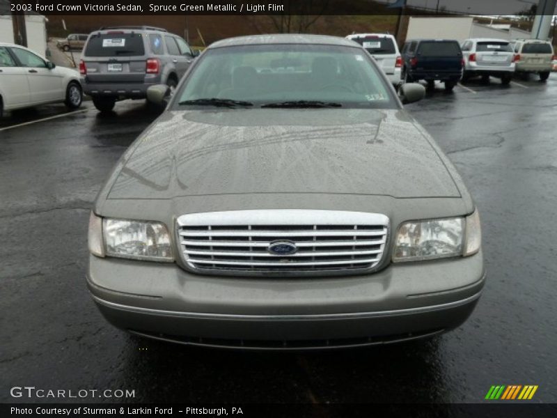 Spruce Green Metallic / Light Flint 2003 Ford Crown Victoria Sedan