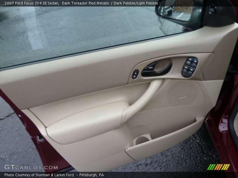 Dark Toreador Red Metallic / Dark Pebble/Light Pebble 2007 Ford Focus ZX4 SE Sedan